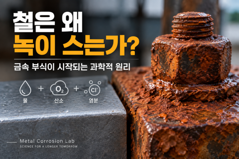Why iron rusts: scientific principle of metal corrosion caused by water, oxygen, and salt